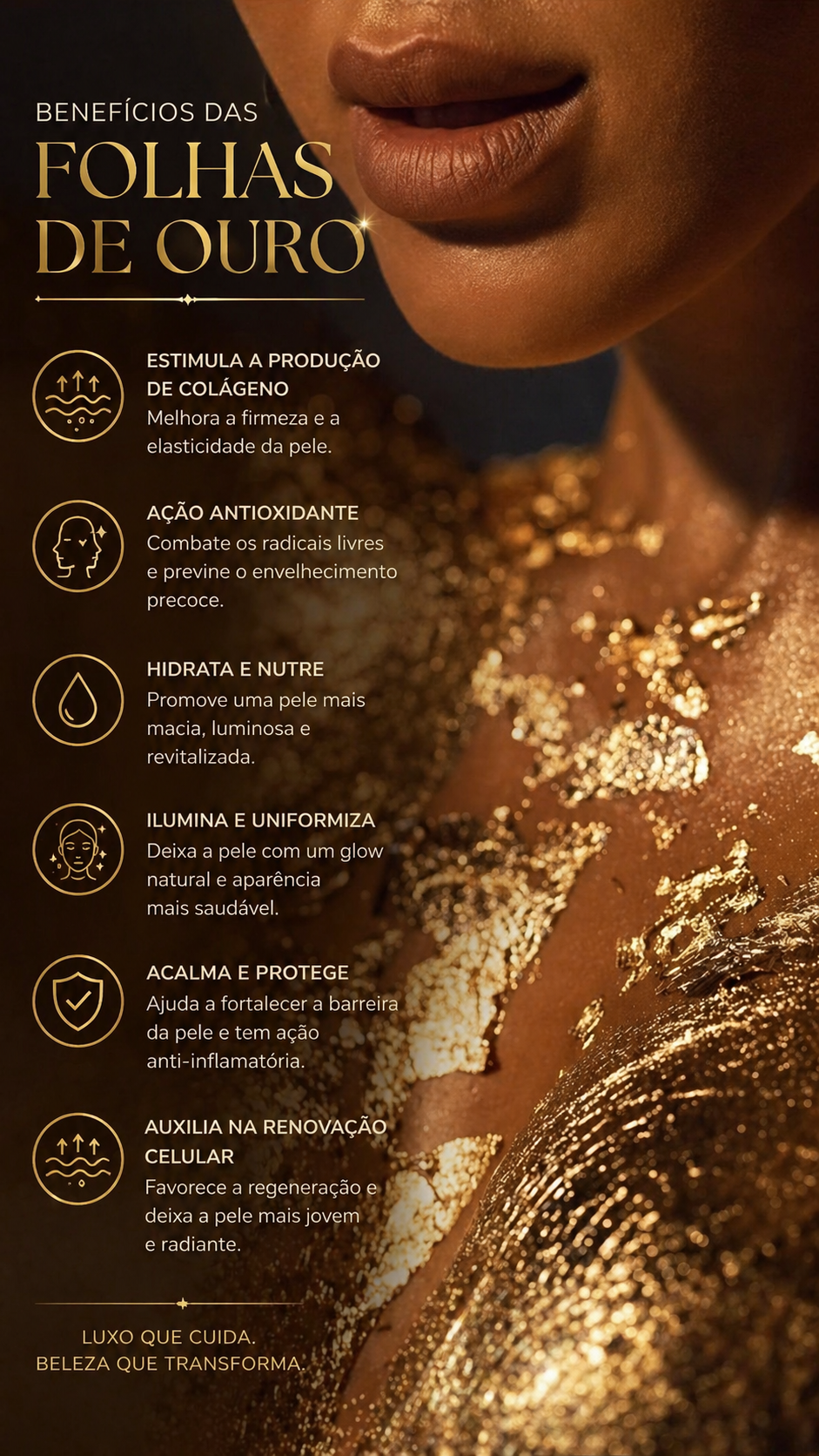 Benefícios das folhas de ouro — Black Shine